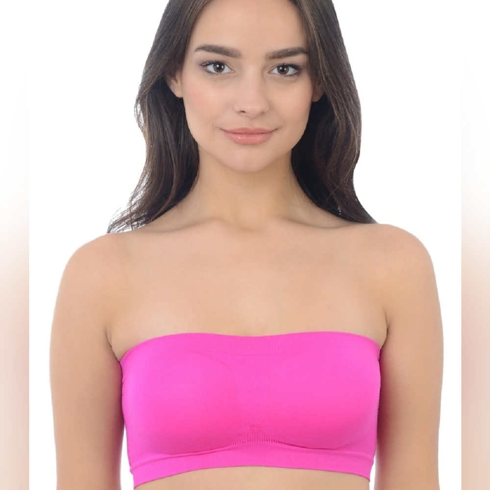 NWT Lady Princess Intimates Pink Bandeau Bra (M)